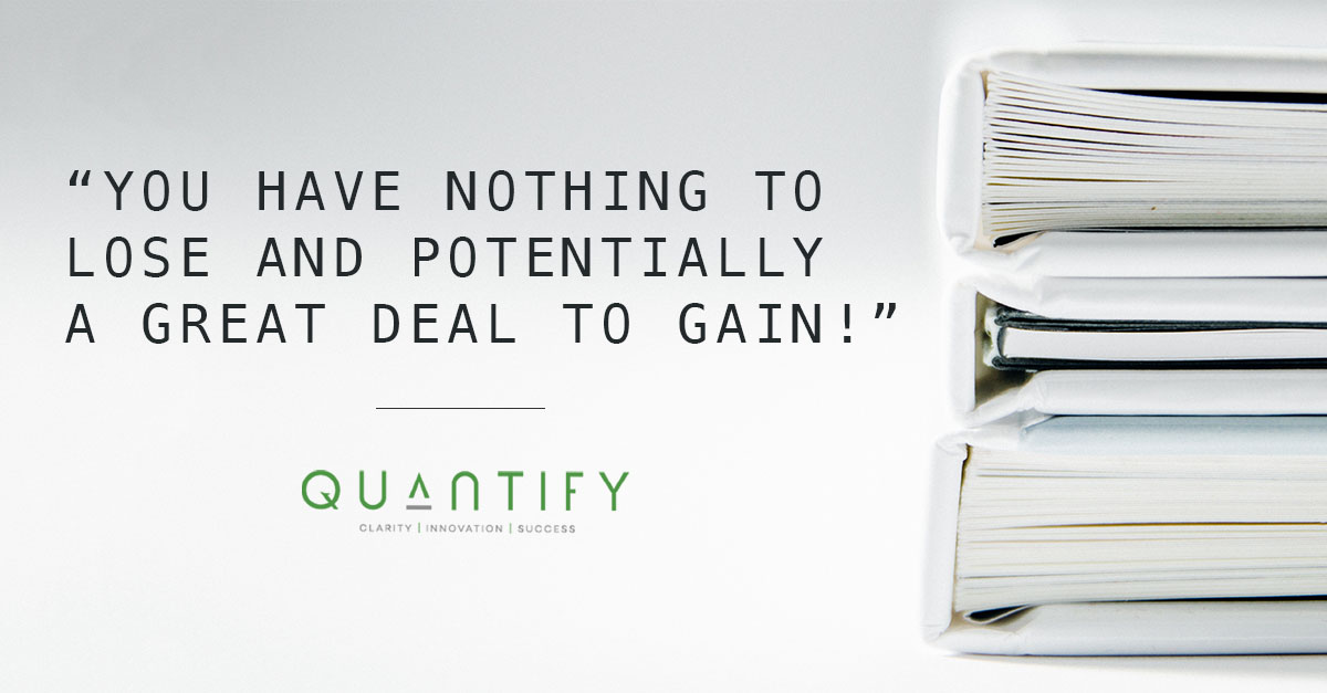 You have nothing to lose and potentially a great deal to gain
