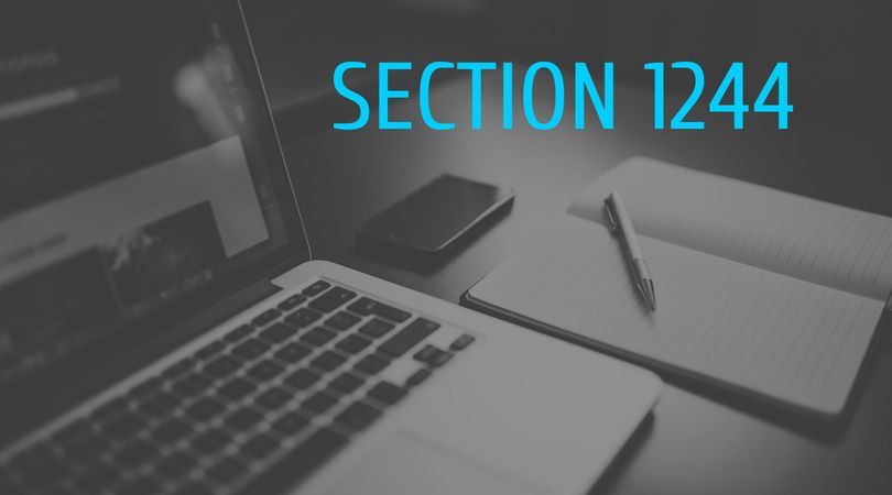Section 1244 - (1)